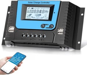 30A PWM Solar Charge Controller Blu...