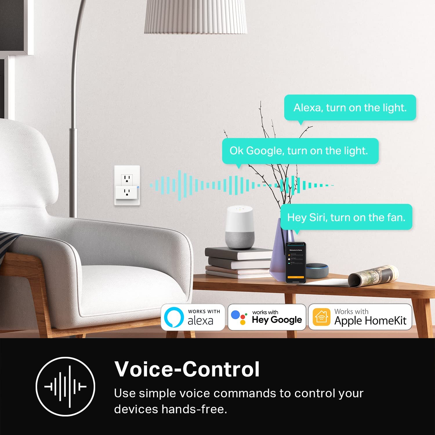 Kasa Smart Plug Mini 15A, EP25P4, Apple HomeKit Supported | Smart Outlet Works with Siri, Alexa & Google Home, UL Certified, App Control, Scheduling, Timer, 2.4GHz WiFi, No Hub Required - Image 5