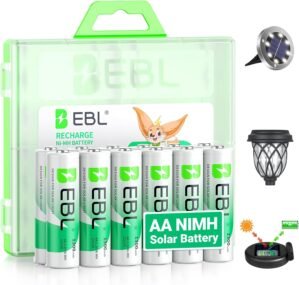 EBL Solar AA Battery Rechargeable B...