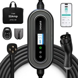 Level 2 EV Charger 32 Amp Portable ...