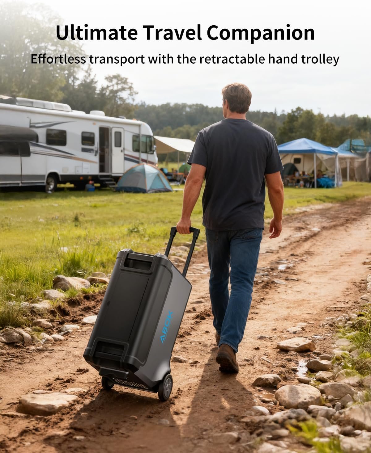 ABOK Ark3600 Portable Power Station of Extra Battery | Expandable to 11520Wh, 3840Wh LiFePO4 Battery, 3H Fast Charge, 3600W Solar Generator for Home Backup, Hurricane, Camping, RV - Image 5