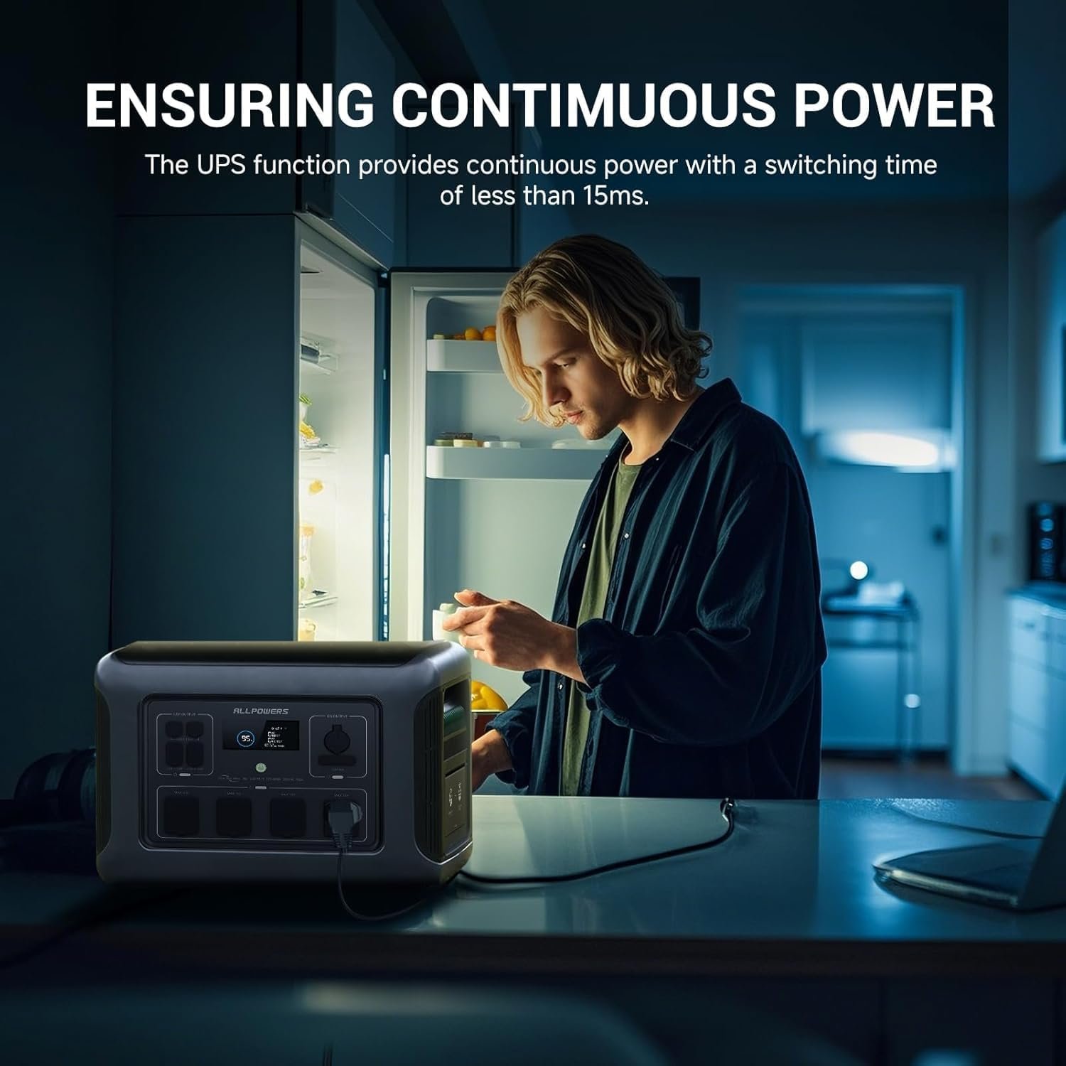 ALLPOWERS R2500 V2 1920Wh Portable Power Station with 160W Solar Panel - Image 7