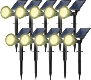 Solar Spot Lights Outdoor, 10 Pack ...