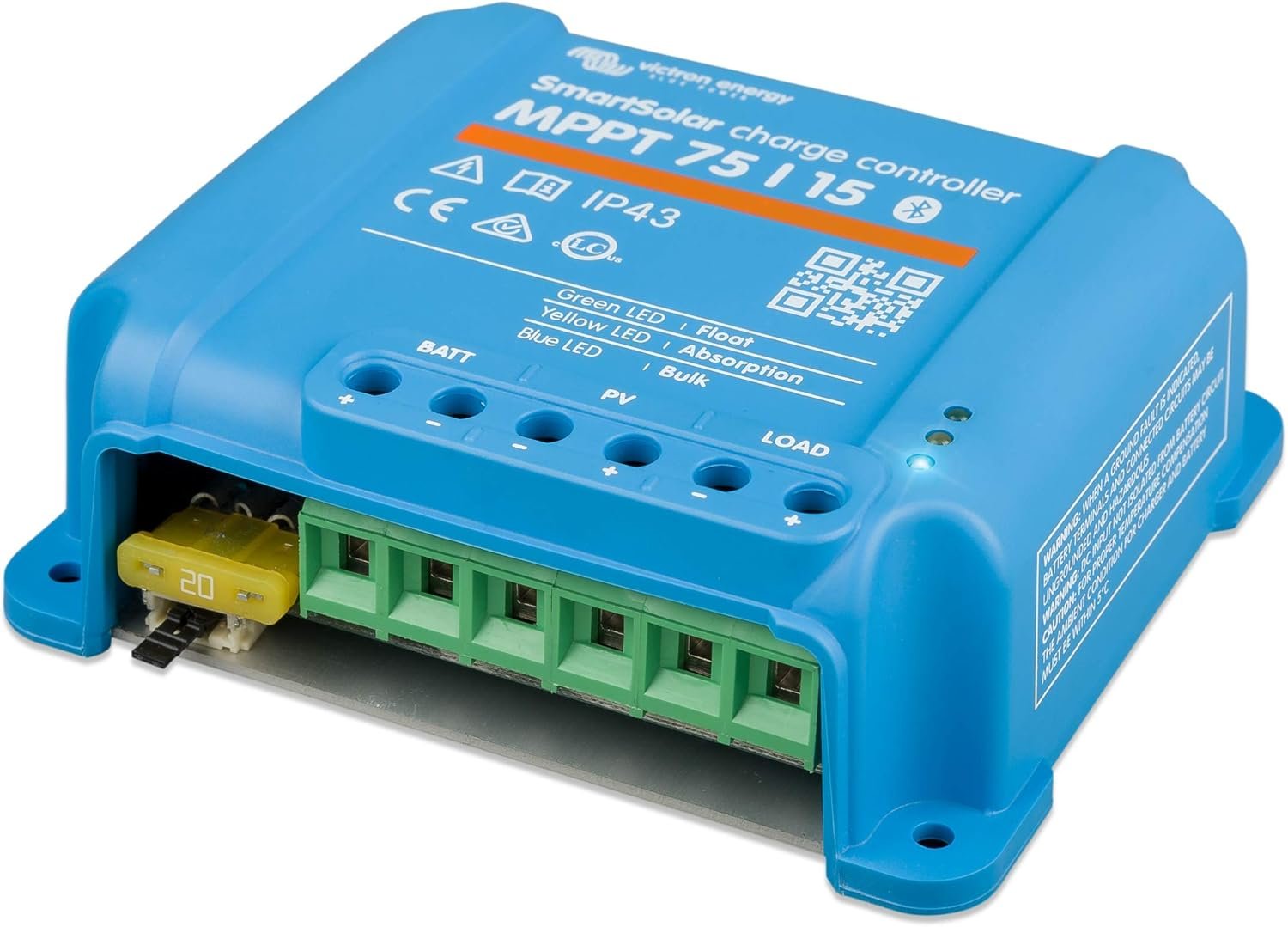 Victron Energy SmartSolar MPPT Solar Charge Controller 75V, 15A, 12/24V | Bluetooth Charge Controllers for Solar Panels - Image 4