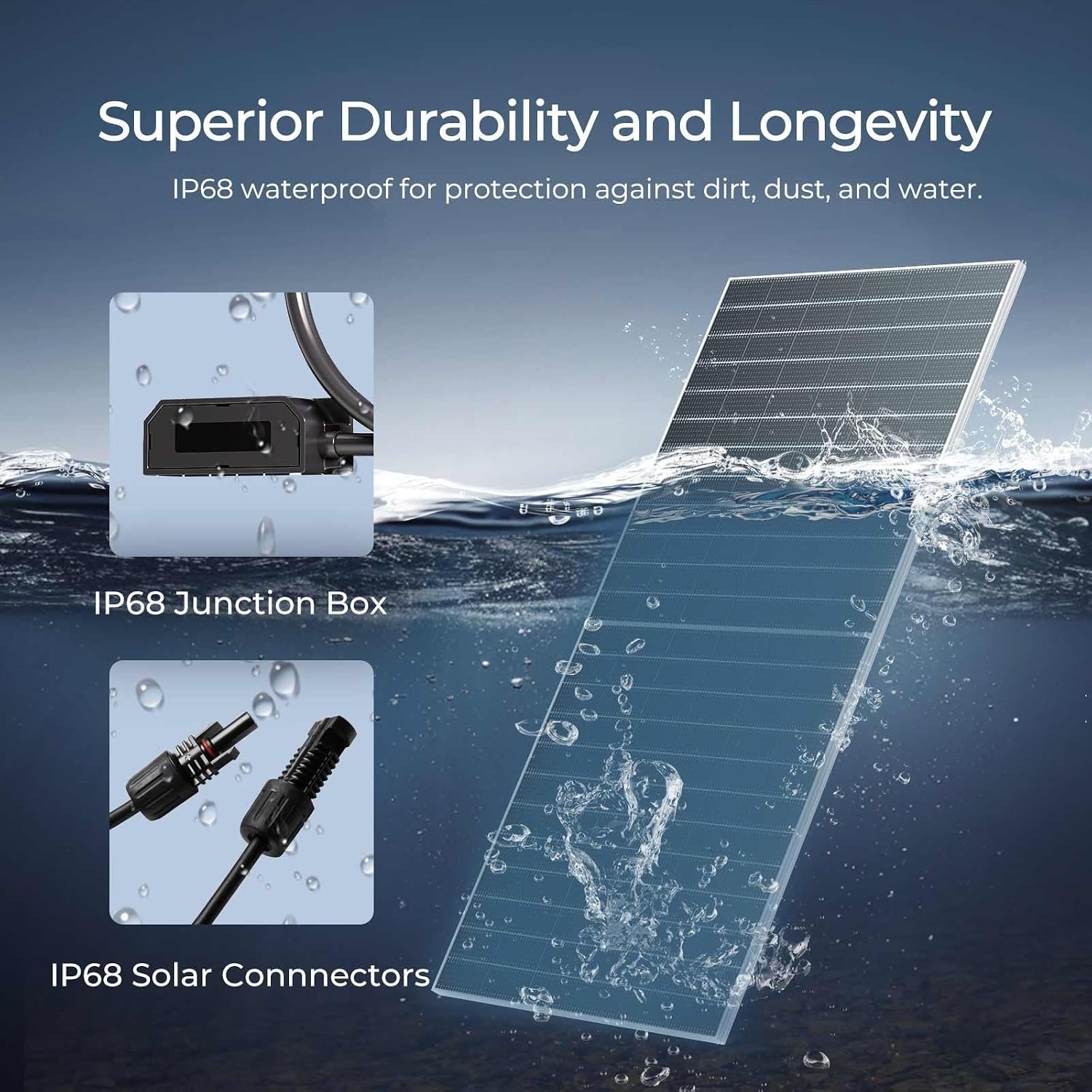 Renogy Bifacial Solar Panel 4PCS 590 Watt N-Type 16BB, 25% High Efficiency | 2360W Monocrystalline Solar Panel Setup for Home Farm Shed Camper Marine Off-Grid Systems, Bifacial Design for Higher Yield - Image 7