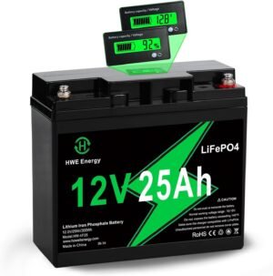 12V 25Ah LiFePO4 Rechargeable Batte...