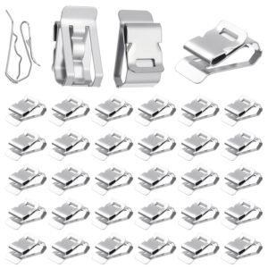 100 Pcs Stainless Steel Cable Clips...