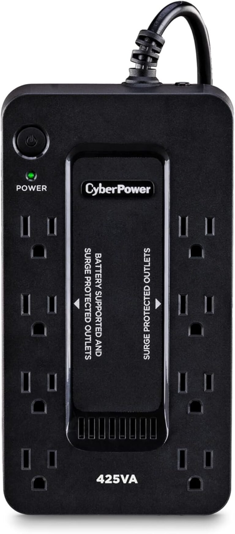CyberPower ST425 Standby UPS Battery Backup and Surge Protector | 425VA/260W, 8 Outlets, Compact, UL Certified