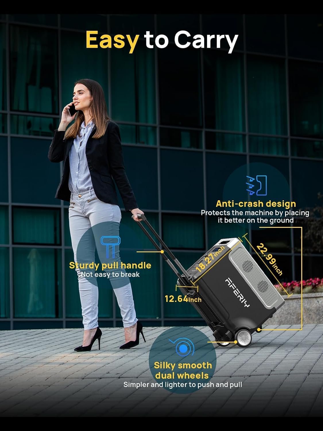AFERIY 3840Wh Portable Power Station,Expandable Solar Generator to 11520Wh | 3600W(Peak 7200W),LiFePO4 Battery,120V AC Outlets x 5,2.5H Fast Charge for Home,Outdoor Camping,Power Outage,RV,Emergencies - Image 5