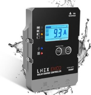 LNEX Solar Charge Controller Waterp...