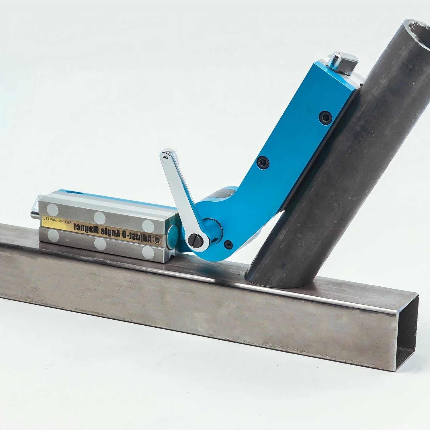 Strong Hand Tools Adjust-O, Magnetic Angle Square, Adjustable 30° – 275°, Two On/Off Switches, Machined Flat Surfaces, V-Groove Surface for Round/Square Tubing, MAV120 - Image 3