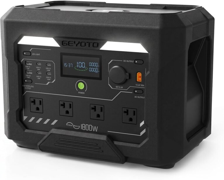 N1000 Portable Power Station 1024Wh, 1800W Fast Charging to 80% in 43Min, 3000W P-Boost, Solar Generator with UPS, APP Control, LiFePO4 Battery for Home Backup, Camping, RV
