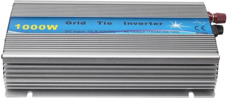 1000W Grid Tie Inverter, 10.8-32V DC Input 110V AC Output Grid Tie MPPT Pure Sine Wave for 18V Solar Panel