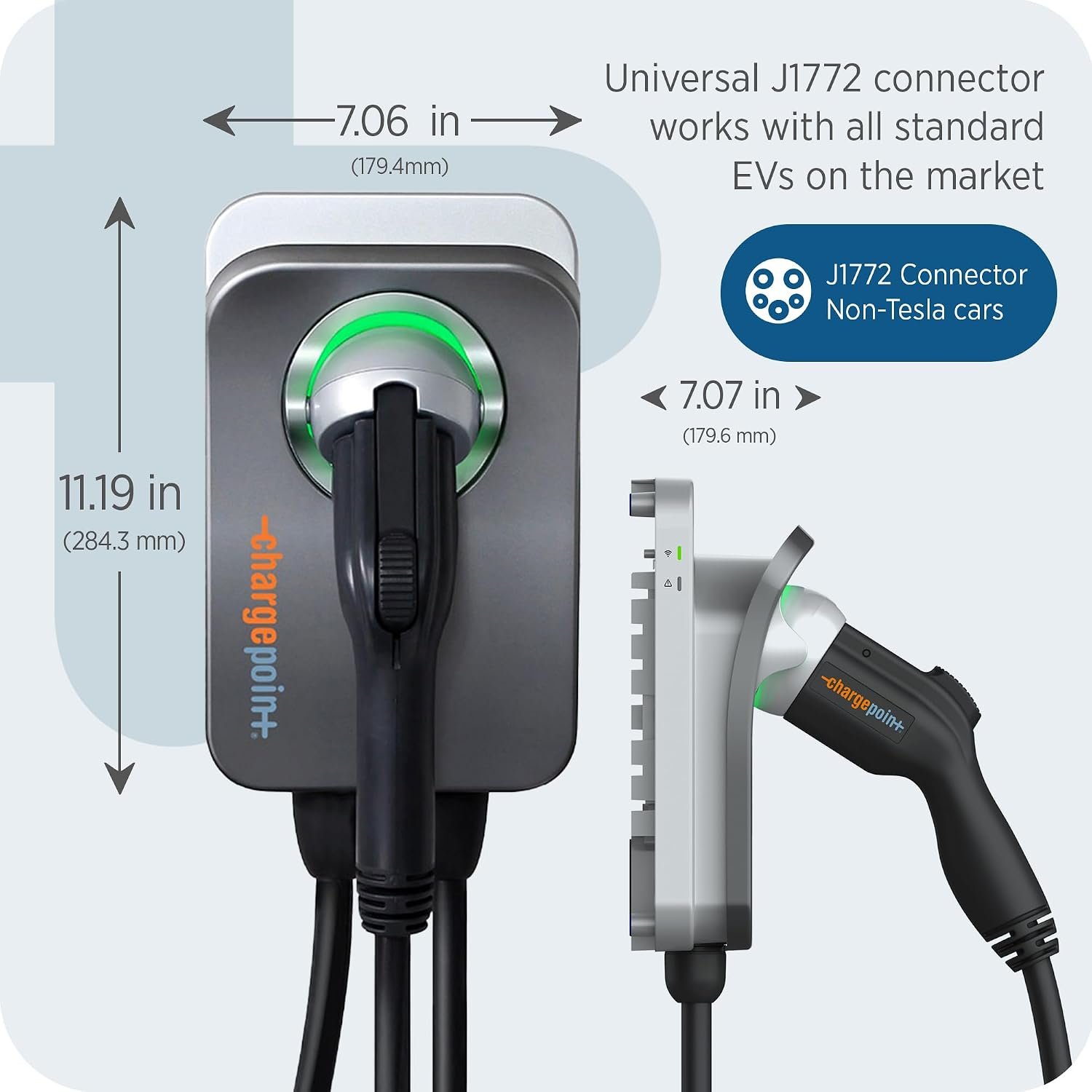 ChargePoint HomeFlex Level 2 EV Charger J1772 - NEMA 14-50 Plug | Fast Smart Battery Power Charging at Home for Electric Automobile Vehicles - for Electric Car - Image 2