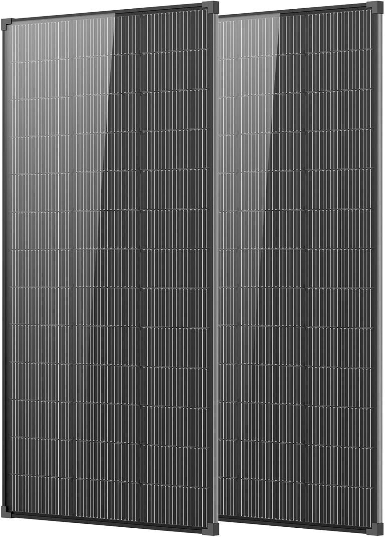 400W Solar Panel, 2pcs 200 watt Solar Panels 18V 18BB N-Type | Monocrystalline Solar Module, IP68 Waterproof 25% High-Efficiency Solar Panels for Off Grid RV Boat Trailer Camper Farm Home