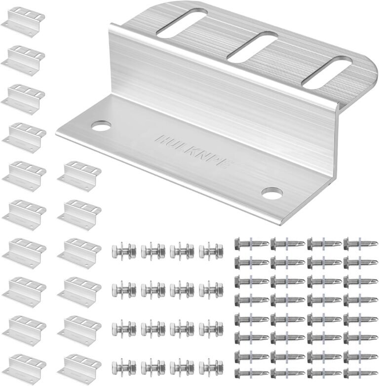 Z Brackets Solar Panel Mounting Kit (16 Pack) - Heavy Duty Corrosion-Resistant Aluminum for RV, Boat, Roof & Off-Grid Installations