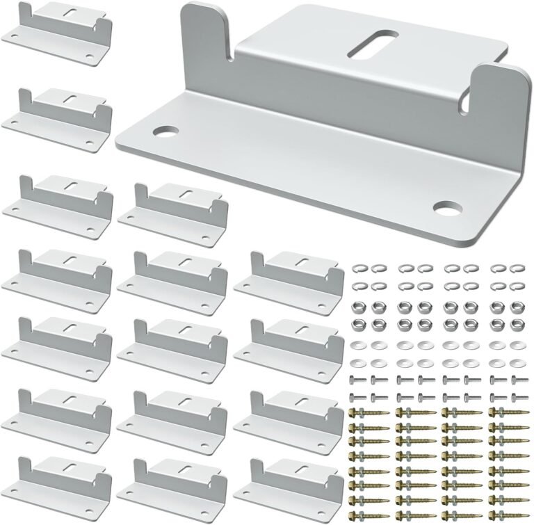 Aluminum Solar Panel Z Mounting Brackets | 16 Units lightweight corrosion-resistant brackets, suitable for RV, roof, boat, wall & off-grid installation
