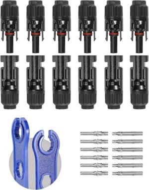 BougeRV 12 PCS Solar Connectors wit...