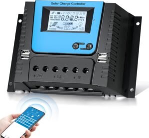 60A PWM Solar Charge Controller Blu...
