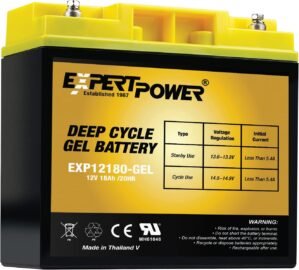 ExpertPower 12V 18Ah Gel Deep Cycle...