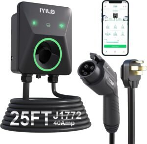 Level 2 EV Charger, 40Amp/9.6KW/240...