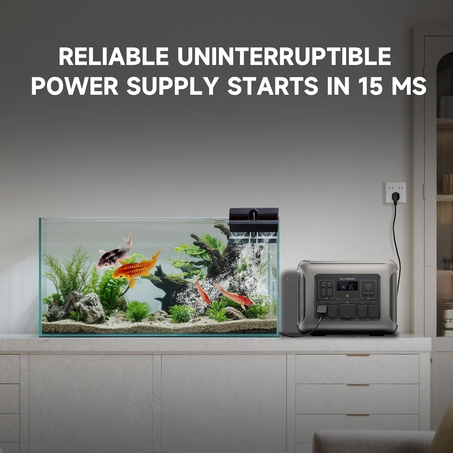 ALLPOWERS R2500 V2 Portable Power Station, 1920Wh, 2500W LiFePO4 Battery | 1000W MPPT Solar Input, - Image 5