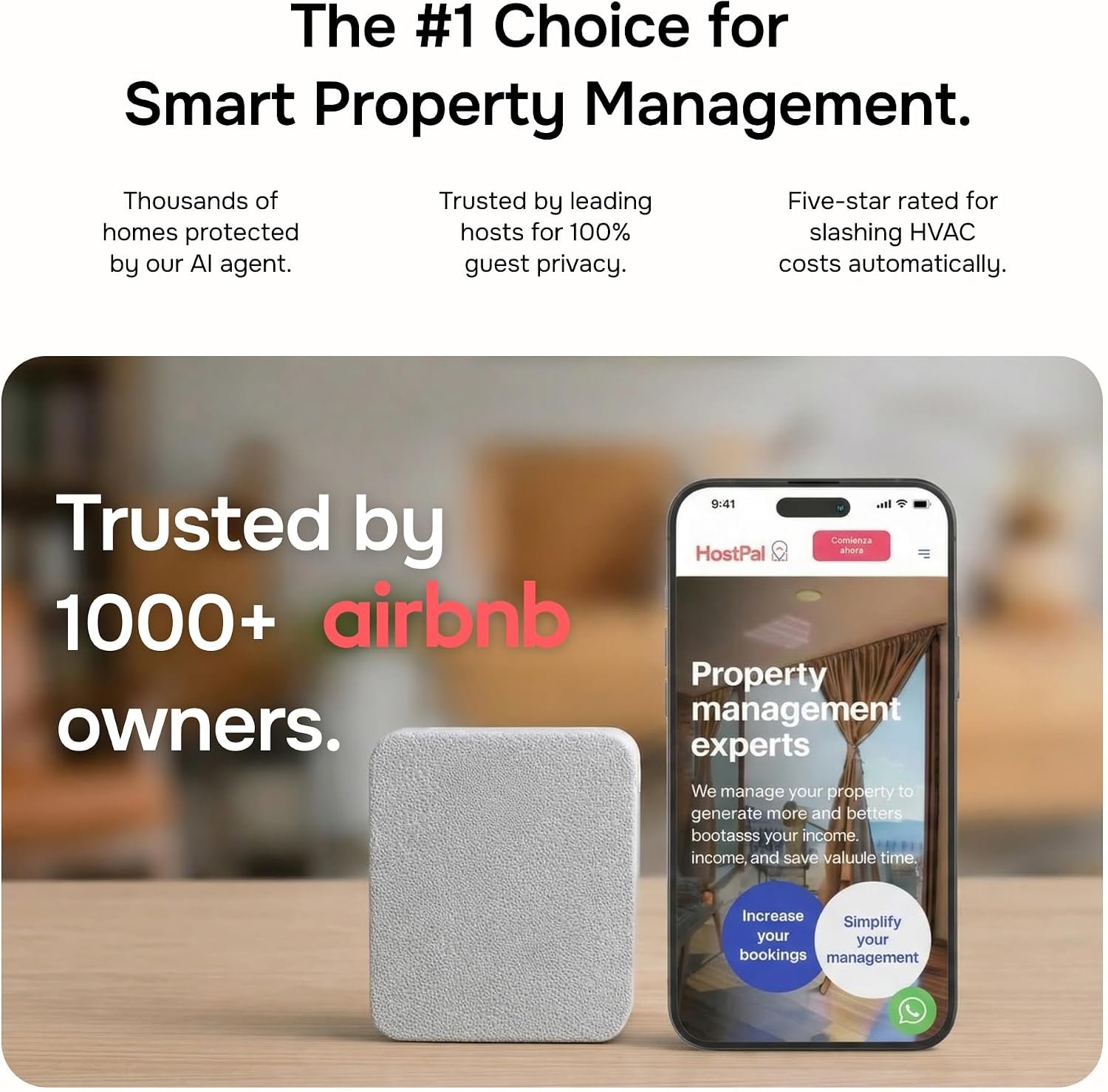 Layla Smart Home Agent 9-in-1 Smart Sensor & Air Quality Monitor (CO2, bVOC, Humidity) | Noise & Motion Detector, AC Controller, Energy Savings | Compatible with Alexa & Google Home | No Subscription - Image 4