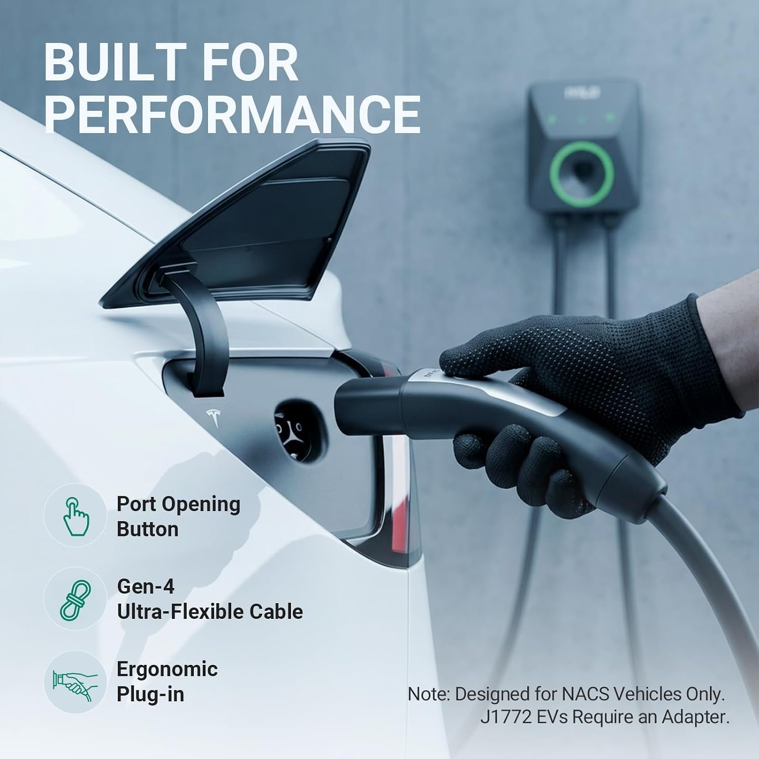 Level 2 EV Charger for Tesla, 48Amp/11.5KW/240V, UL/ETL/Energy Star | NACS(J3400) Wall Supports Power Sharing & Dynamic Load Balancing, Temp Sensors, WiFi Smart APP, Scheduled Charging, Hardwired - Image 5