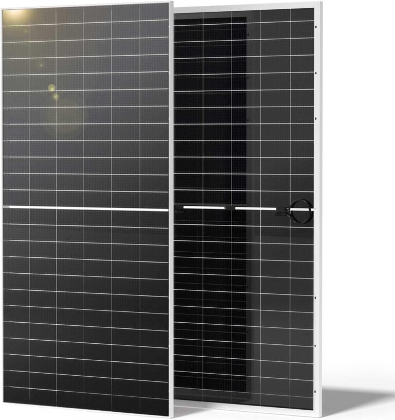 Renogy 1180W Solar Panels 2pcs 590 Watt N-Type Bifacial Solar Panel Monocrystalline 16BB 25% High Conversion Efficiency for Homes Roof Top RV Boat Camping Black | Double-Sided Design, 2PCS 590 Watt Solar Panels for RV Marine Rooftop Home Boat Farm Shed Camper Off-Grid Systems, IP68