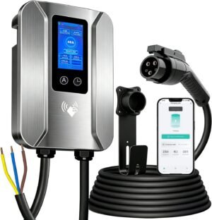 Level 2 EV Charger 48 Amp, J1772 Ha...