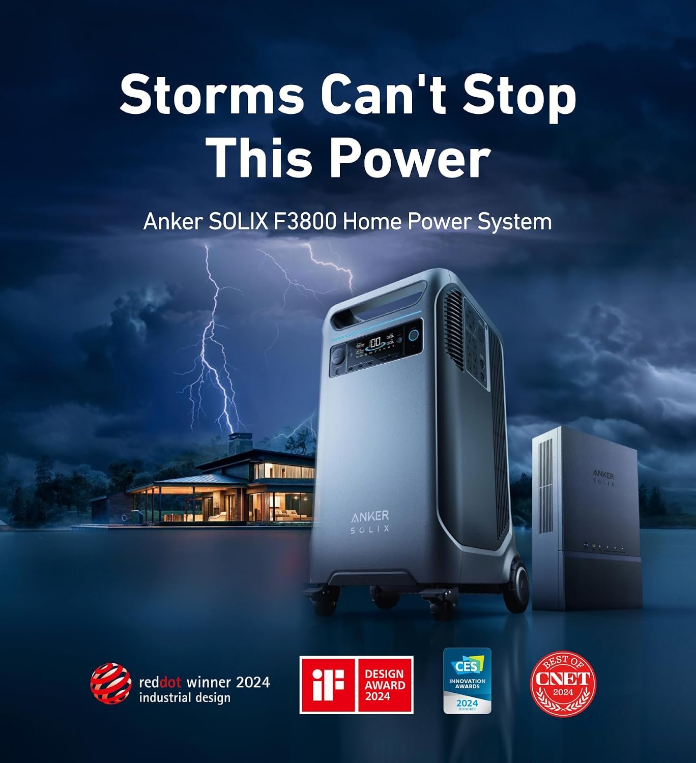 Anker SOLIX F3800 Portable Power Station and 400W Solar Panel, 3,840Wh | 3,840Wh LiFePO4 Battery, 120V / 240V Dual-Voltage Output, 6,000W Solar Generator for Home, Outdoor, RVs, and Emergency Use - Image 5