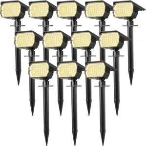 WENATY Solar Spot Lights Outdoor Wa...