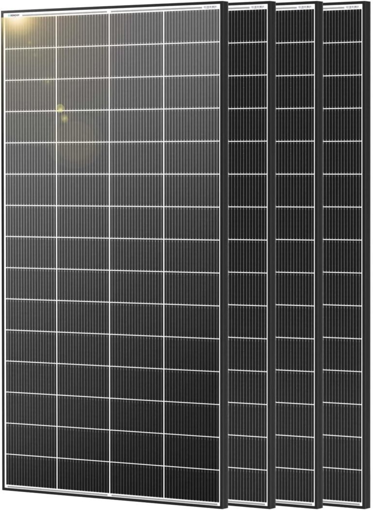 Renogy Solar Panels 1280 Watt, 4PCS 320W Solar Panel, N-Type 18BB Monocrystalline On/Off Grid, 25% Cell Efficiency IP68 Weatherproof Solar Module for 12/24 Volts PV System Homes Rooftop Farm Garden | 4PCS 320W Solar Panels for Homes Rooftops Farms yards sheds Off-Grid Systems, Efficient Power in Less Space, IP68