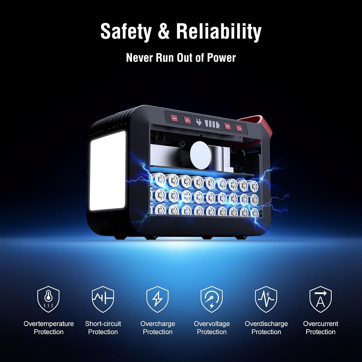 MARBERO 237Wh Solar Generator with Solar Panel Included Portable Power Station 300W Pure Sine Wave with Foldable Solar Panel 60W Set for Camping Outdoor Hiking Fishing Emergency | Solar Powered Generator 375W Surge Portable Power Station Pure Sine Wave 110V for Camping Outdoor Fishing Home Emergency CPAP - Image 9