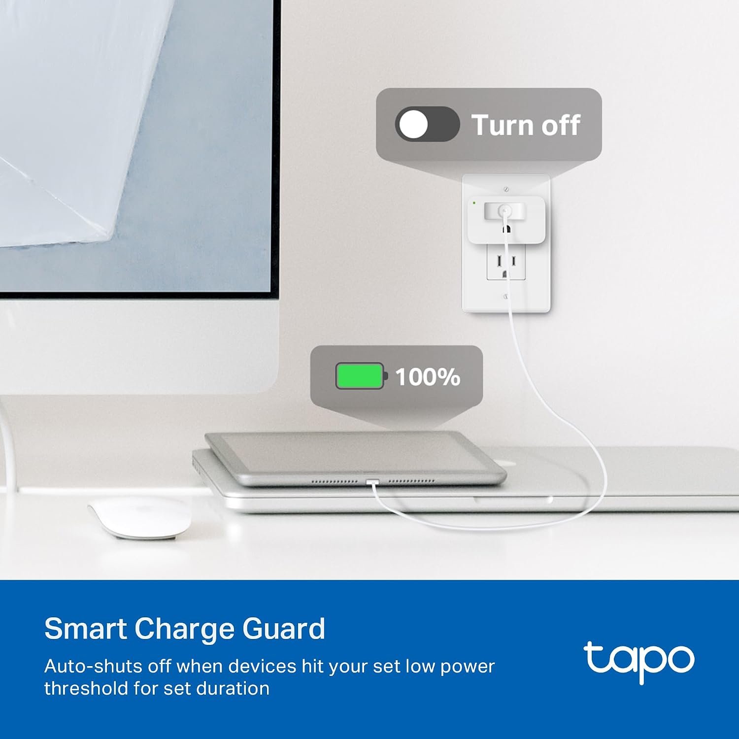 TP-Link 𝗧𝗮𝗽𝗼 Smart Plug Wi-Fi Mini, Energy Monitoring, Compatible with Alexa & Google Home & Samsung SmartThings, Timer, 15A/1800W Max, ETL Certified, 2.4G Wi-Fi Only, Tapo P115(4-Pack) - Image 4
