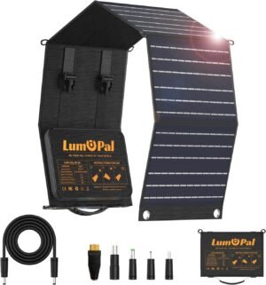 Portable Solar Panel, LUMOPAL 60W F...