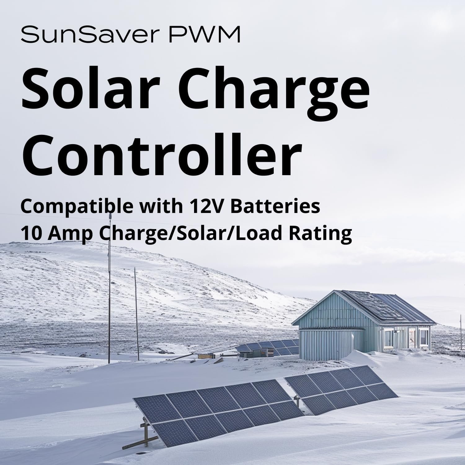 Morningstar SunSaver 10A PWM Solar Charge Controller (SS-10-12V) - Solar Panel Regulator for 12V Batteries, Four Stage Battery Charging, HazLoc Rated, Low Noise, 5 Year WTY - Designed in The USA | Four-stage charging, temp compensation, HazLoc rated, load control, reverse polarity protection, 5-year warranty - Image 2