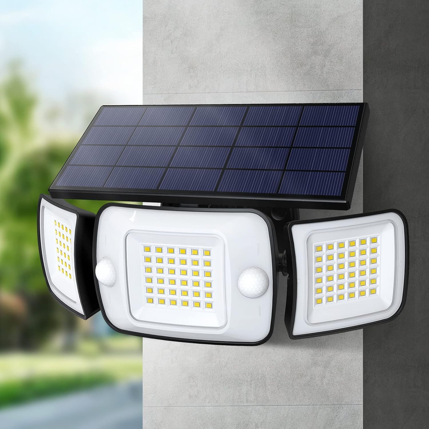 intelamp Solar Outdoor Lights, Motion Sensor with Dual Sensors Waterproof | Solar Flood Lights 270°Wide Angle for Outside with 3 Modes - Image 7