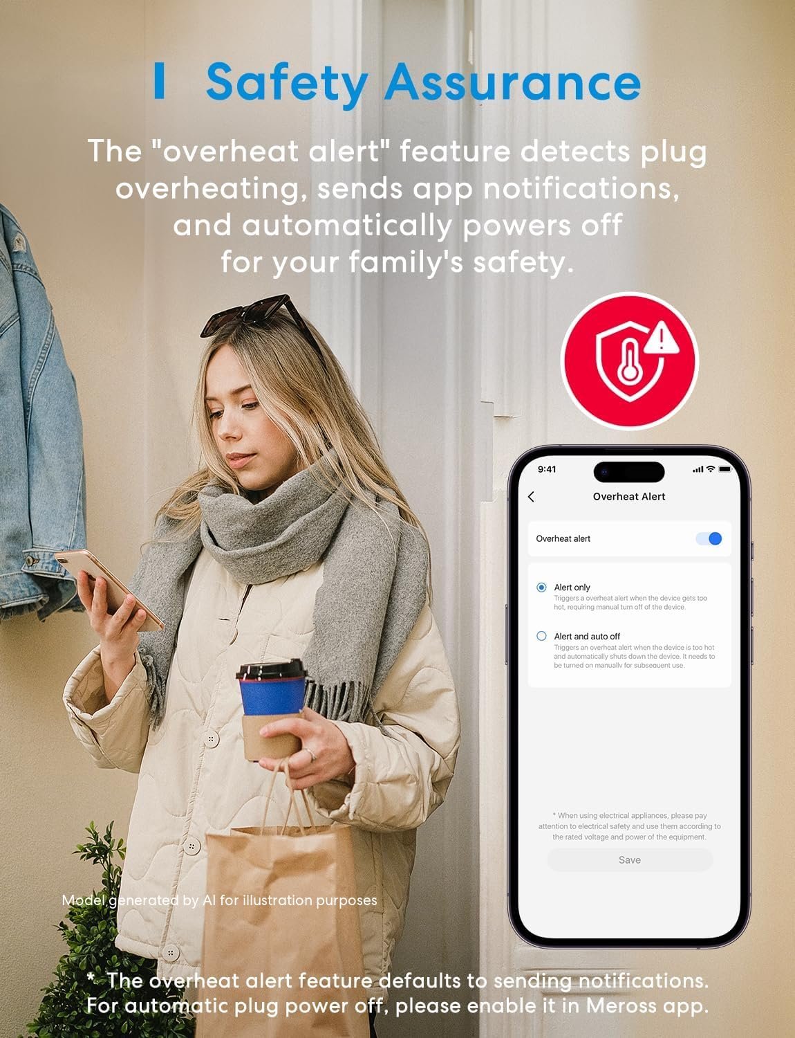 meross Matter Smart Plug, Energy Monitoring, Standby Killer, FFS Easy Setup | App & Voice Control Wi-Fi Outlet Support HomeKit, Alexa, Google Home with Schedule Timer, 100% Privacy, 15A/1800W (4 Pack) - Image 5