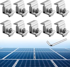 Anbte 10pcs Solar Panel End Clamps ...
