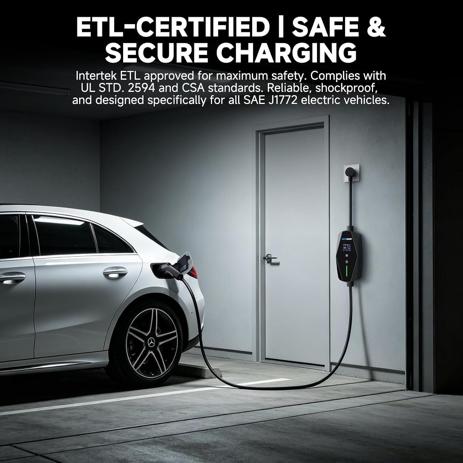 Level 1&2 Portable EV Charger (WiFi) with App Control, 8-16Amp Adjustable Current & Timer, 110V–240V, NEMA 5-15 & 6-20 Plug, 25Ft EV Charging Cable, J1772 Electric Car Charger for All PHEV/EV - Image 8