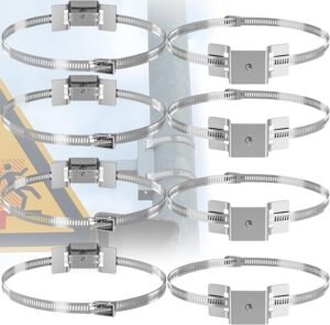 ZhouDashu 8Pcs Sign Mounting Bracke...