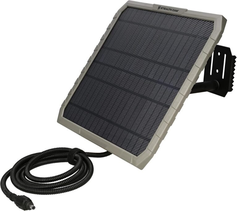 FieldMax External 10" Solar Panel | 10, 000 mAh Lithium Battery - Trail Camera Solar Power Pack, 12V Compatibility