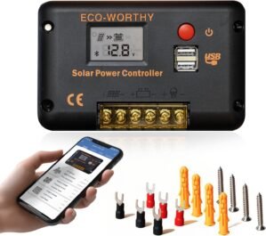 ECO-WORTHY 30A 12/24V PWM Solar Cha...