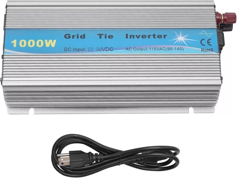 1000W Grid Tie Inverter, 20-50V DC to 90V-140V AC Output MPPT Pure Sine Wave Inverter, 48-62Hz, for 36V Solar Panel and 36V Battery