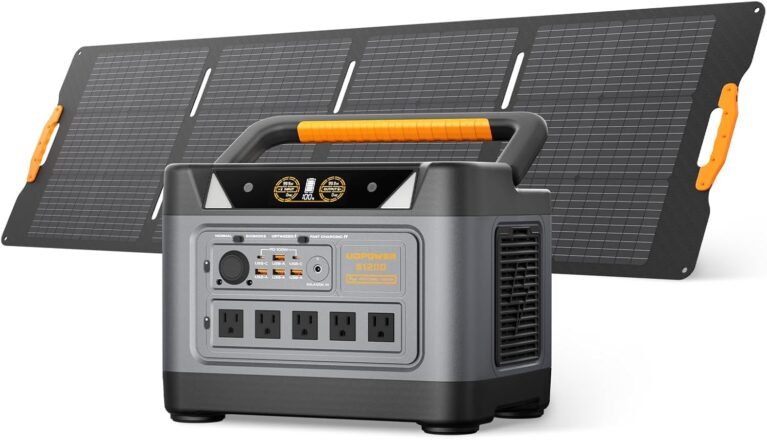 UDPOWER S1200 1190Wh Solar Generator Kit with 210W Panel, Fast Solar Charging, 1200W Power Station for Home Backup RV Emergencies, CPAP Compatible
