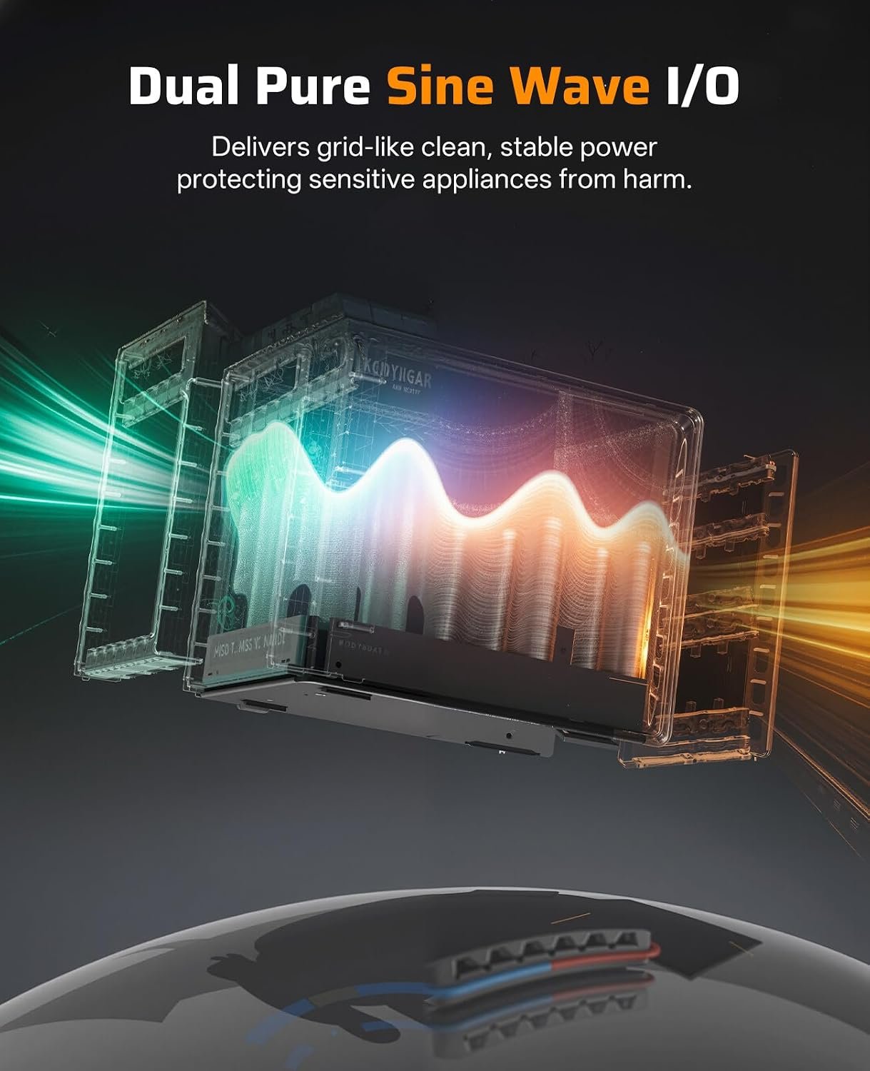 AFERIY P210 Solar Generator 2048Wh Portable Power Station 2400W (4800W Peak | 3500+Cycle LiFePO4 Battery,AC Fast Charging,12V/25A XT60 DC output,10ms UPS Power Outages,Home Backup,Camping(Solar Optional) - Image 6