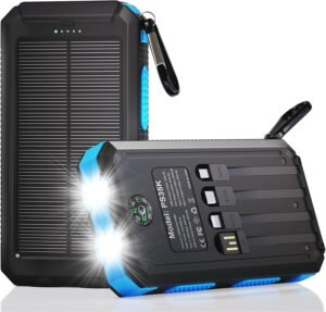 Durecopow Solar Charger Power Bank ...