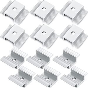 12 Pack Solar Panel Mid Clamps 1.06...