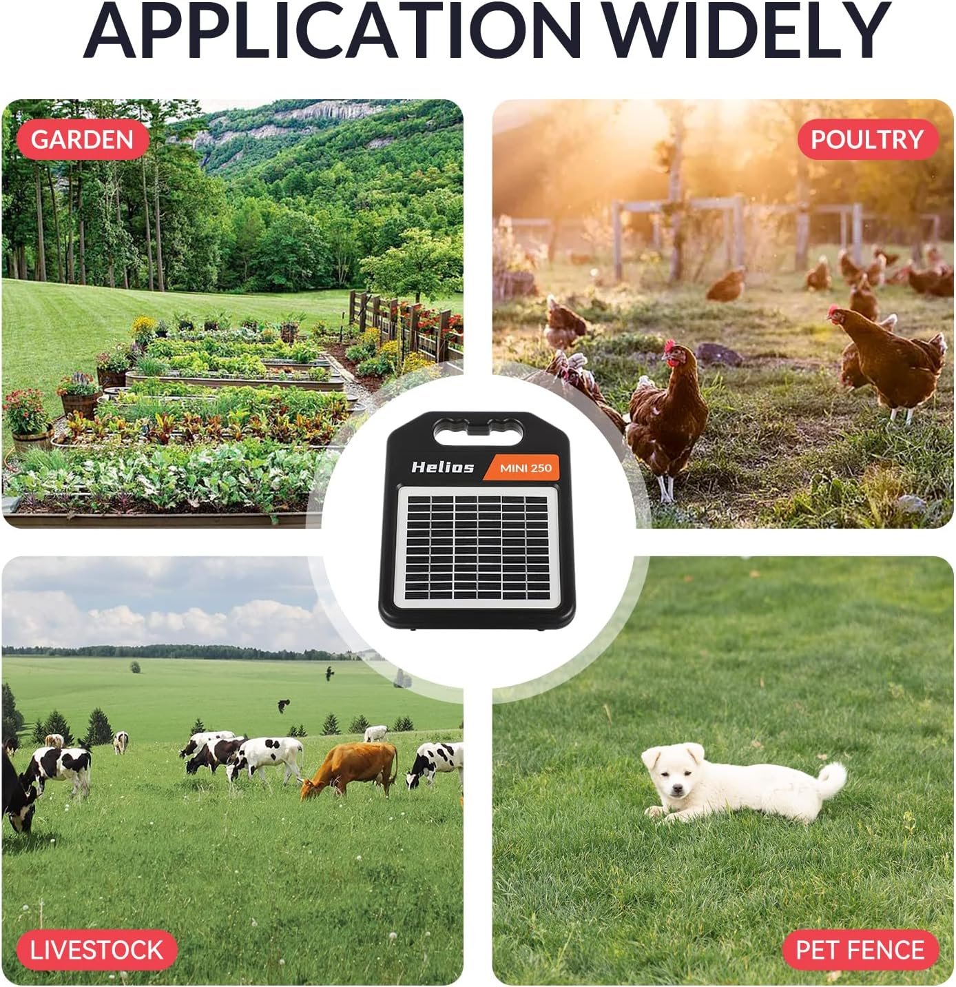 Andmon MINI250 Solar Electric Fence Charger with Day or Night Mode, 0.25Joule Portable Solar Fence Charger - Image 7
